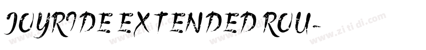 JOYRIDE EXTENDED ROU字体转换